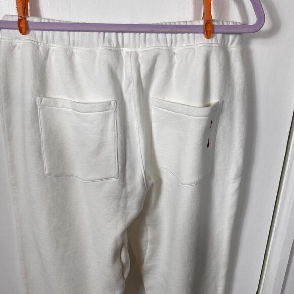The Upside “Major” White Cotton Drawstring Track Pants Size S NWT - Picture 6 of 8